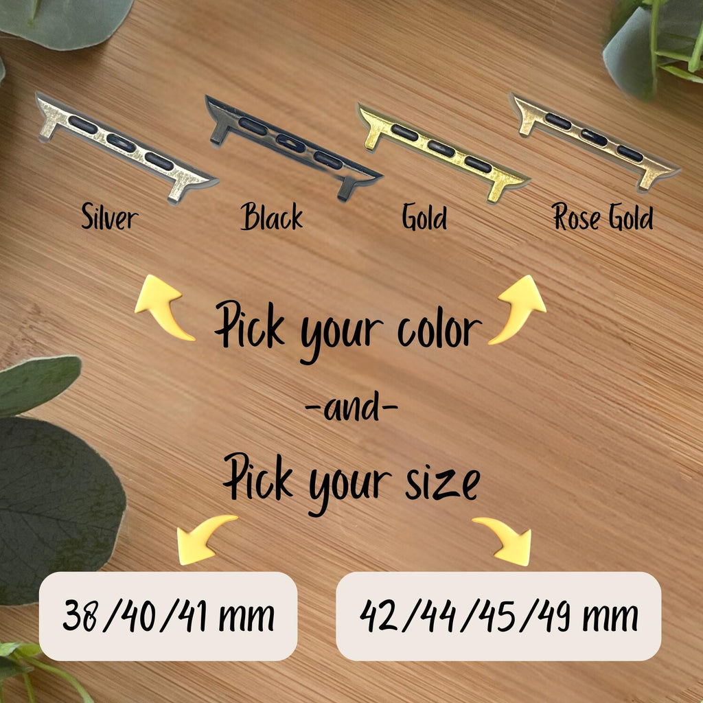 Handmade Chiefs Beaded Apple Watch Band with Charms