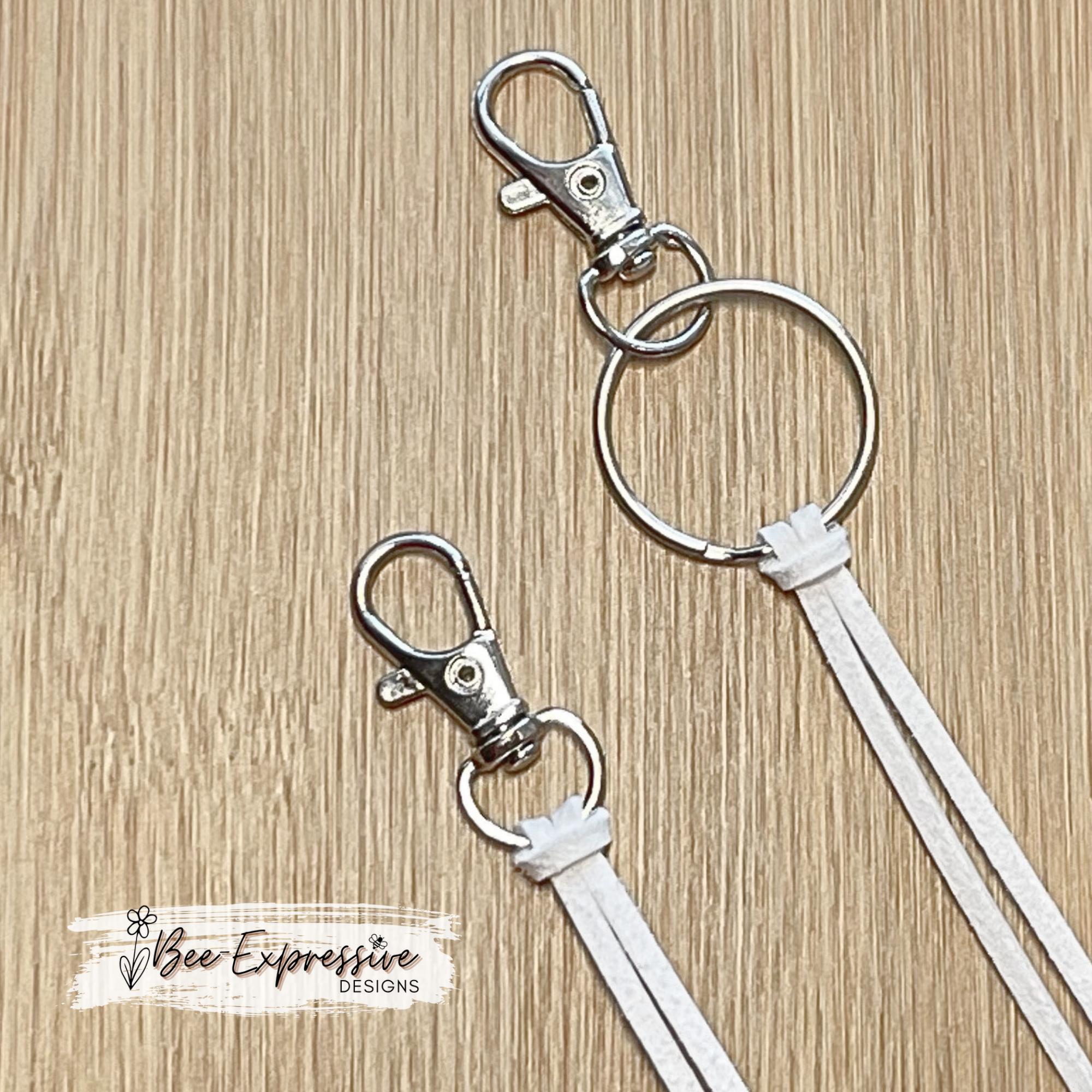 Daisy, red barn, & horse keychain! Lobster or swivel clasp, wood daisy flower, suede cord, metal flower beads, beaded tassel, LOVE charm!