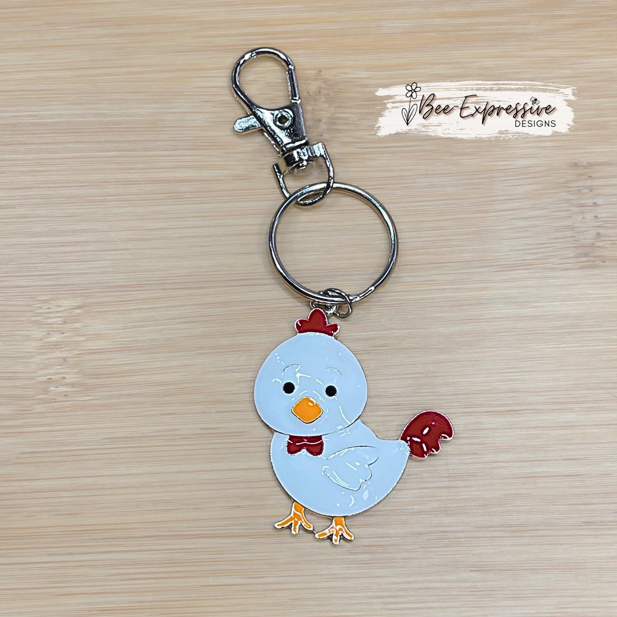 Farm Animal Charms!  Swivel clasp with or without a keyring, 2-3” tall, metal