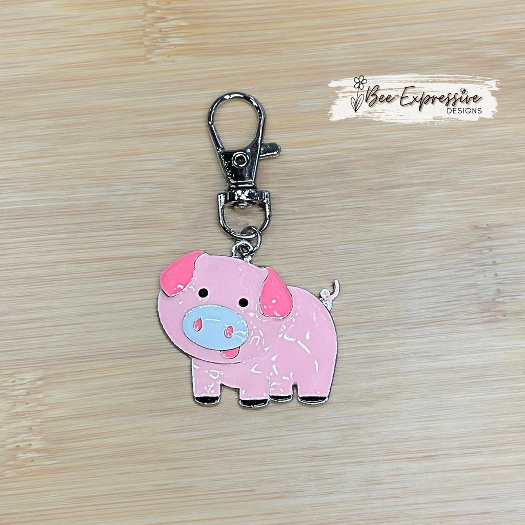 Farm Animal Charms!  Swivel clasp with or without a keyring, 2-3” tall, metal