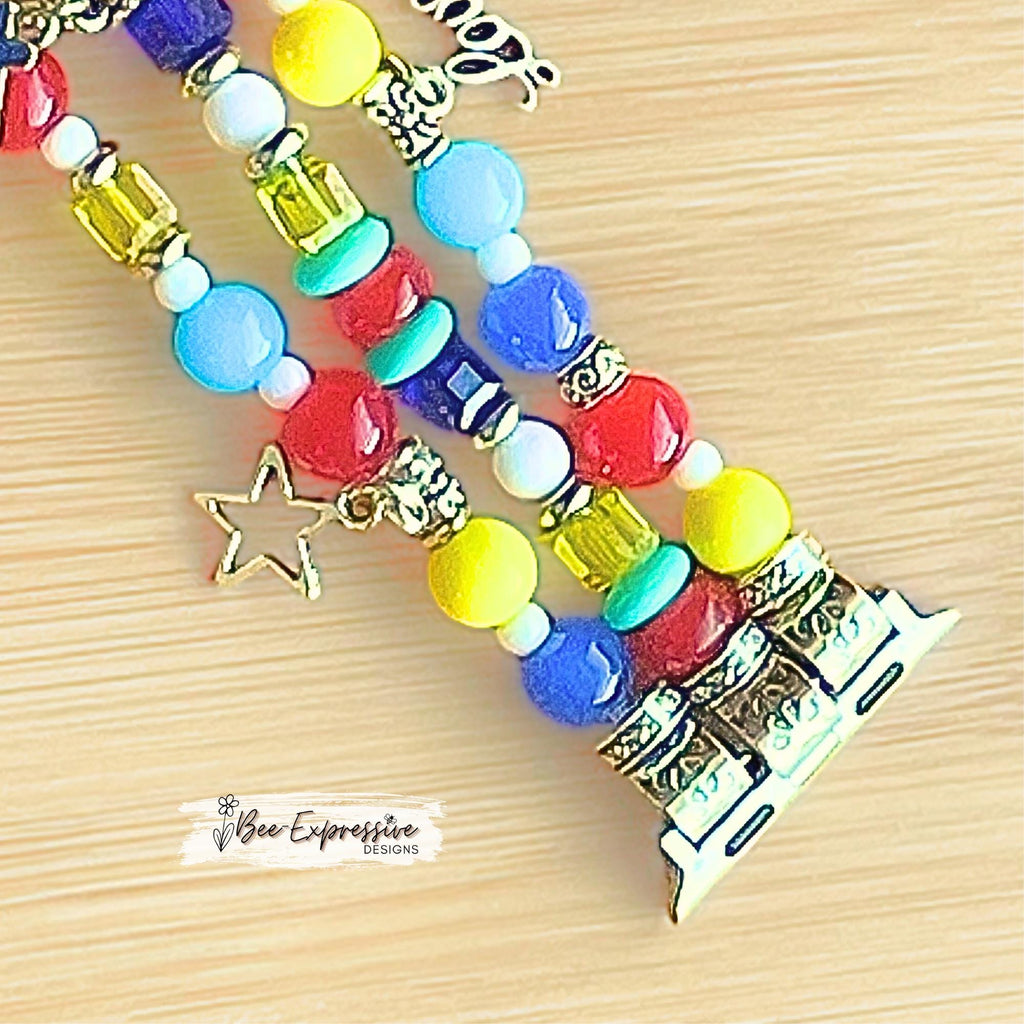 Handmade, Autism, Watch Bracelet for Apple Watches: 5 charms