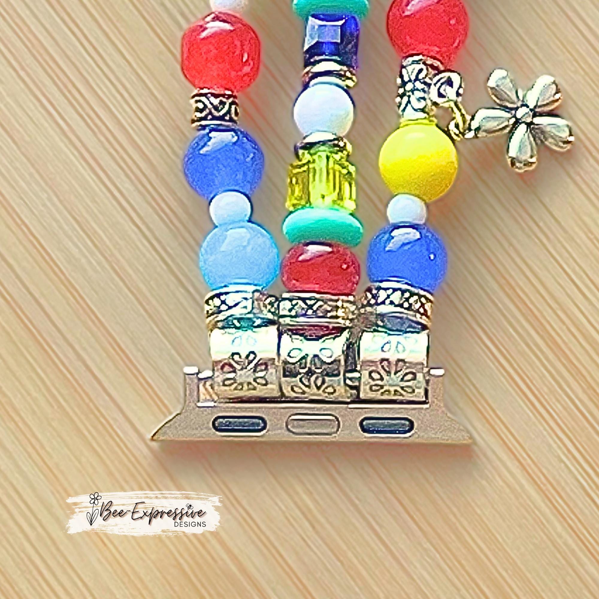 Handmade, Autism, Watch Bracelet for Apple Watches: 5 charms